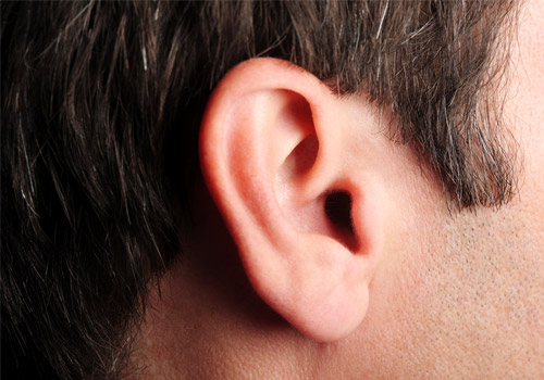 Man's right ear